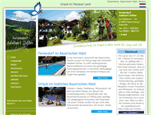 Tablet Screenshot of feriendorf-hauzenberg.de